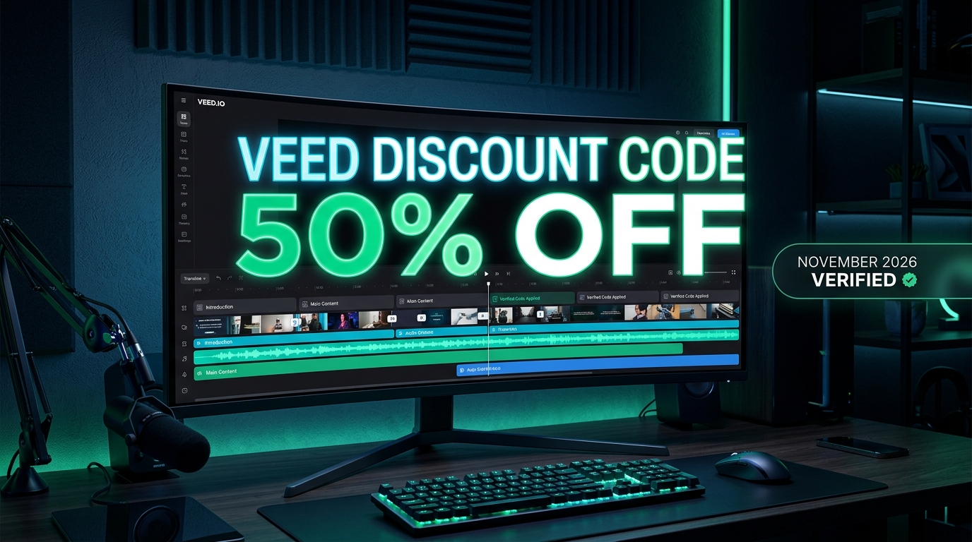 VEED IO Coupon Code : Tested November 2026 Checkout Discounts for Video Teams (Hero Image)